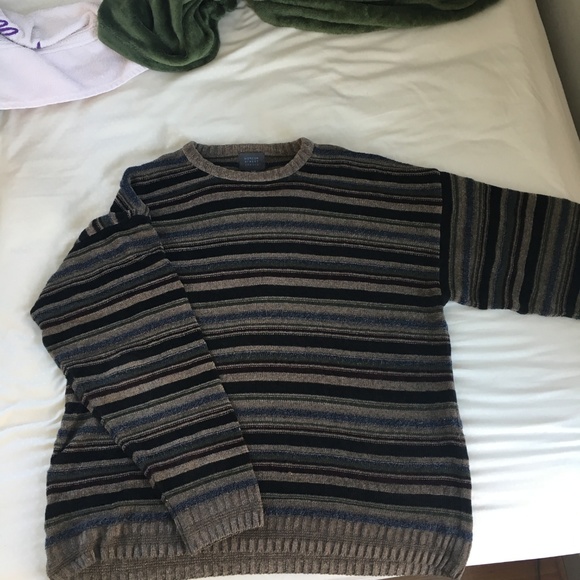 Mercer Street Studio muted colors striped sweater - Picture 3 of 5